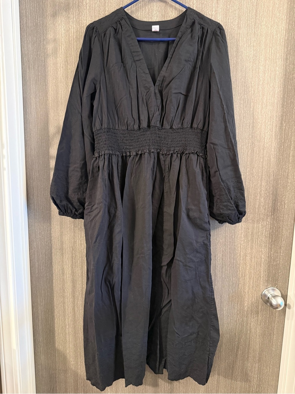 Old Navy Black Maxi Dress with Smocked Waist